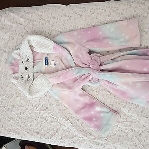 Pekkle girls cat fluffy robe